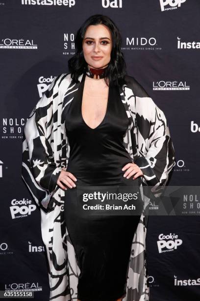 Designer Mariana Lira of Mariana Valentina attends the front row during Nolcha Shows Runway New York Fashion Week Fall Winter 2017 at ArtBeam on...