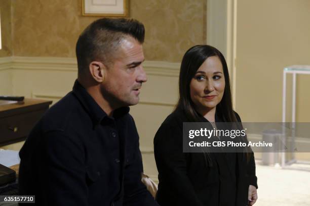 Magnifying Glass" -- Coverage of the CBS series MACGYVER, scheduled to air on the CBS Television Network. Pictured: George Eads, Meredith Eaton.