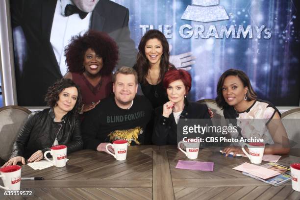 Television host James Corden discusses hosting "THE 59TH ANNUAL GRAMMY AWARDS" for the first time on "The Talk," Thursday, February 9, 2017 on the...