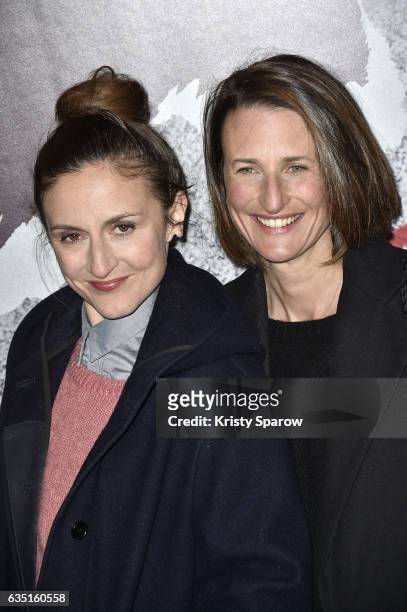 Camille Chamoux and Camille Cottin attend the "Rock'N Roll" Premiere at Cinema Pathe Beaugrenelle on February 13, 2017 in Paris, France.