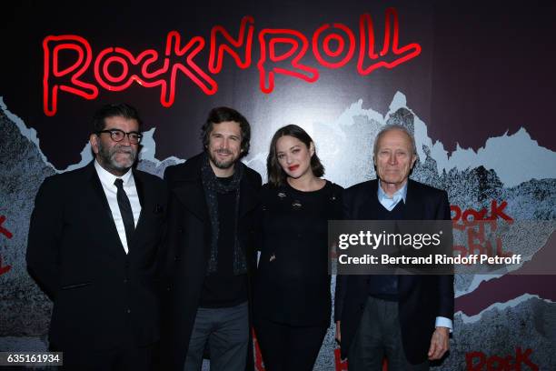 Producer Alain Attal, Actor and Director of the movie Guillaume Canet, actress of the movie Marion Cotillard and Producer Jerome Seydoux attend the...