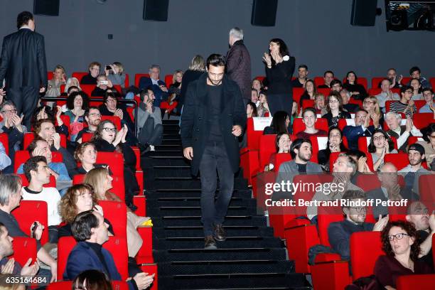 Actor of the movie Maxim Nucci attends the "Rock'N Roll" Premiere at Cinema Pathe Beaugrenelle on February 13, 2017 in Paris, France.