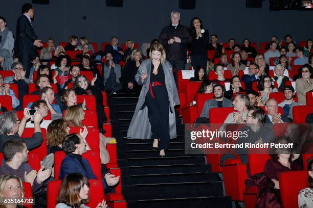 Actress of the movie Camille Rowe attends the "Rock'N Roll" Premiere at Cinema Pathe Beaugrenelle on February 13, 2017 in Paris, France.