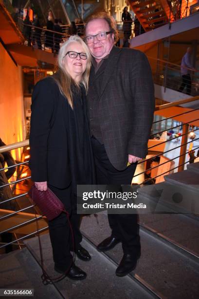 Stefan Arndt and his wife Manuela Stehr attend the ARTE reception at the 67th Berlinale International Film Festival on February 13, 2017 in Berlin,...