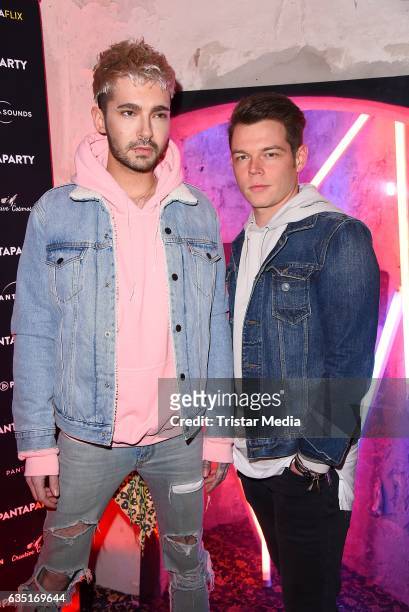 Bill Kaulitz and Georg Listing attend the Pantaflix Party At The 67th Berlinale International Film Festival on February 13, 2017 in Berlin, Germany.