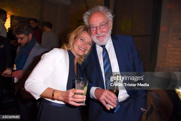 Dieter Hallervorden and Christiane Zander attend the Pantaflix Party At The 67th Berlinale International Film Festival on February 13, 2017 in...