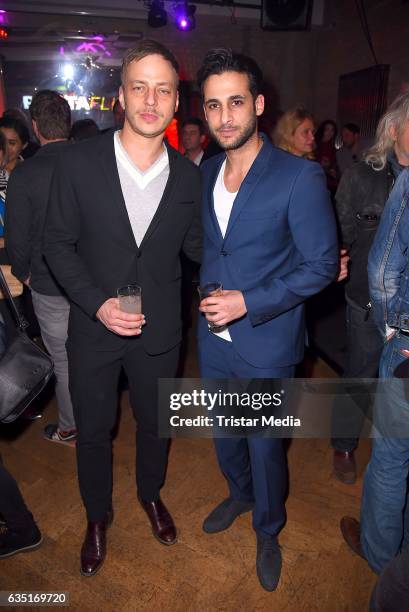 Tom Wlaschiha and Karim Guenes attend the Pantaflix Party At The 67th Berlinale International Film Festival on February 13, 2017 in Berlin, Germany.