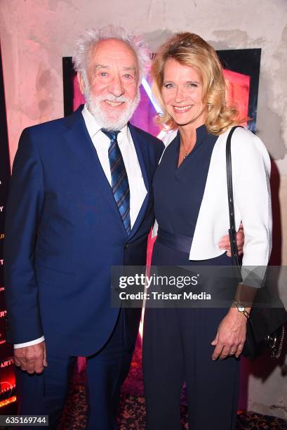 Dieter Hallervorden and Christiane Zander attend the Pantaflix Party At The 67th Berlinale International Film Festival on February 13, 2017 in...