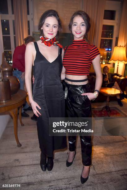 Lea van Acken and Lisa-Marie Koroll attend the Pantaflix Party At The 67th Berlinale International Film Festival on February 13, 2017 in Berlin,...