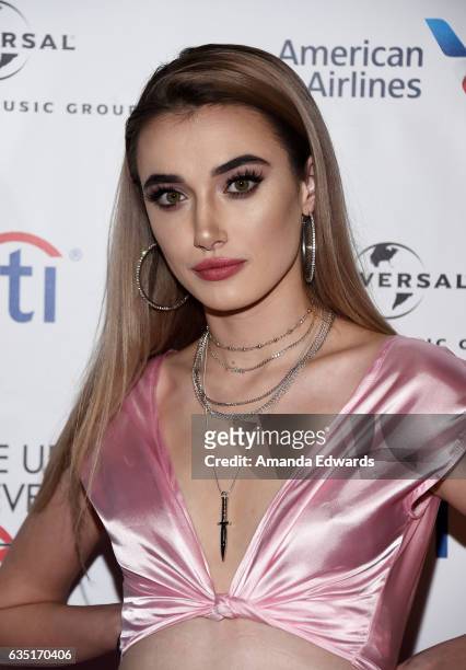 Singer Olivia O'Brien arrives at the Universal Music Group's 2017 GRAMMY After Party at The Theatre at Ace Hotel on February 12, 2017 in Los Angeles,...