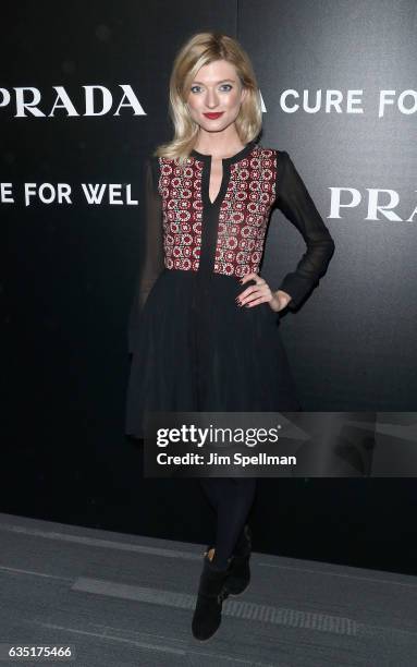 Model Sophie Sumner attends the screening of "A Cure for Wellness" hosted by 20th Century Fox and Prada at Landmark's Sunshine Cinema on February 13,...