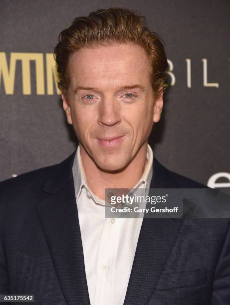 Actor Damian Lewis attends the "Billions" Season 2 premiere at Cipriani 25 Broadway on February 13, 2017 in New York City.
