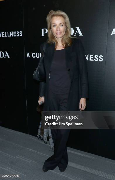 Model Frederique van der Wal attends the screening of "A Cure for Wellness" hosted by 20th Century Fox and Prada at Landmark's Sunshine Cinema on...