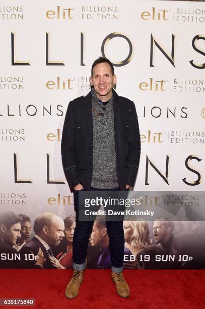 Stephen Kunken attends the Showtime and Elit Vodka hosted BILLIONS Season 2 premiere and party, held at Ciprianis in New York City on February 13,...