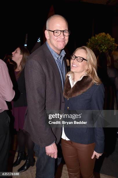 John Heilemann and Diana R. Rhoten attend the Showtime and Elit Vodka hosted BILLIONS Season 2 premiere and party, held at Ciprianis in New York...