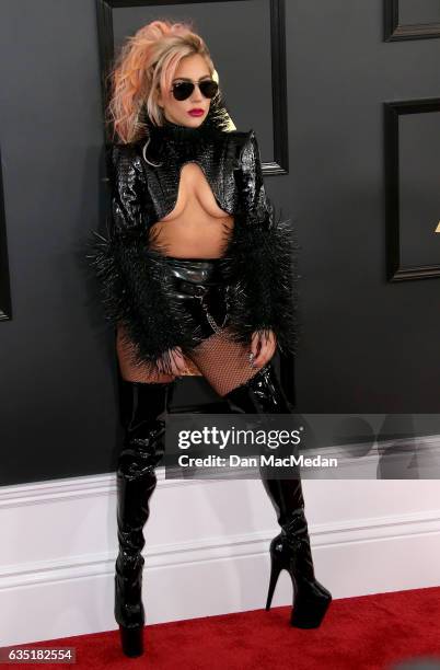 Singer Lady Gaga arrives at The 59th GRAMMY Awards at Staples Center on February 12, 2017 in Los Angeles, California.