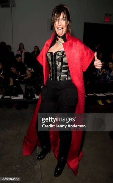 Carol Alt attends Zang Toi during New York Fashion Week at Pier 59 on February 13, 2017 in New York City.