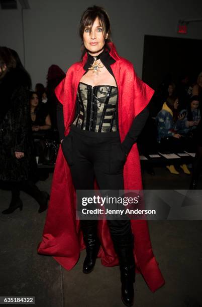 Carol Alt attends Zang Toi during New York Fashion Week at Pier 59 on February 13, 2017 in New York City.