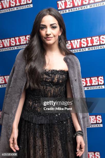 Actress Ana Villafane attends the "Newsies" New York Premiere at AMC Loews Lincoln Square 13 on February 13, 2017 in New York City.