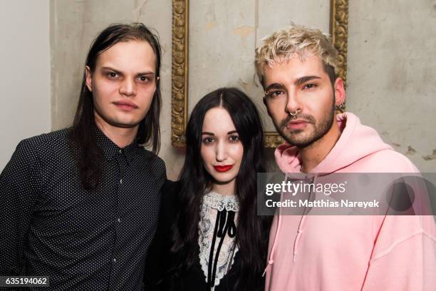 Lorraine Bedros, Bill Kaulitz and Wilson Gonzalez Ochsenknecht attend the Pantaflix Party during the 67th Berlinale International Film Festival...