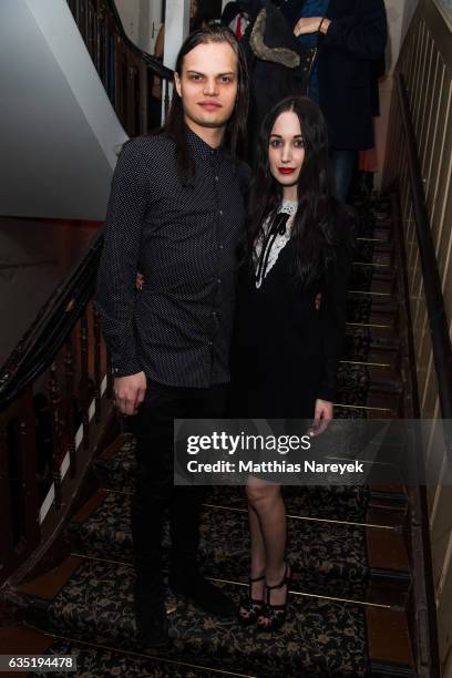 Lorraine Bedros and Wilson Gonzalez Ochsenknecht attend the Pantaflix Party during the 67th Berlinale International Film Festival Berlin at on...