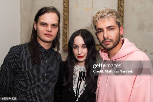 Lorraine Bedros, Bill Kaulitz and Wilson Gonzalez Ochsenknecht attend the Pantaflix Party during the 67th Berlinale International Film Festival...