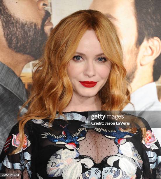 Actress Christina Hendricks attends the premiere of "Fist Fight" at Regency Village Theatre on February 13, 2017 in Westwood, California.