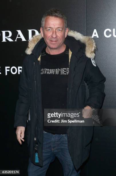 Actor Sean Pertwee attends the screening of "A Cure for Wellness" hosted by 20th Century Fox and Prada at Landmark's Sunshine Cinema on February 13,...