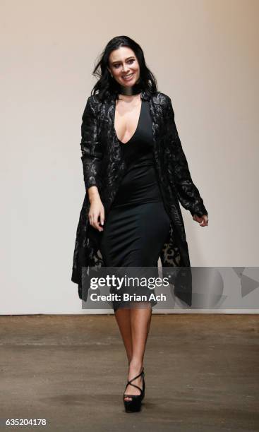 Designer Mariana Lira of Mariana Valentina walks the runway during Nolcha Shows Runway New York Fashion Week Fall Winter 2017 Mariana Valentina at...
