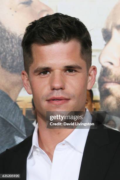 Actor Charlie Carver attends the premiere of Warner Bros. Pictures' 'Fist Fight' at Regency Village Theatre on February 13, 2017 in Westwood,...