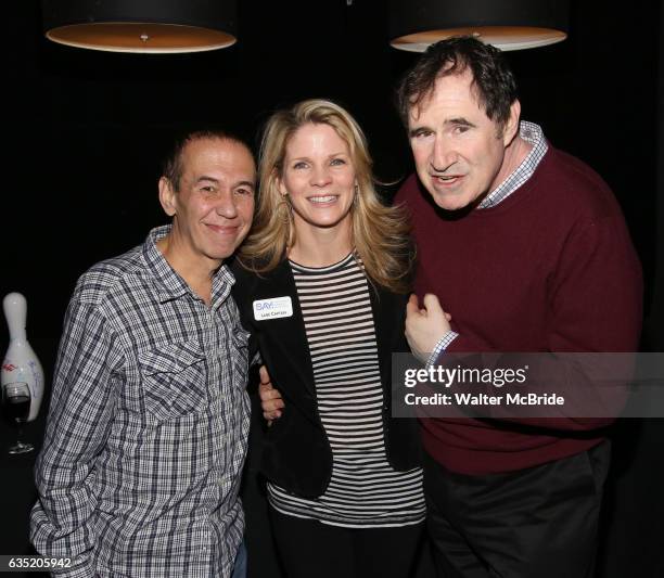 Gilbert Gottfried, Kelli O'Hara and Richard Kind attend the 5th Annual Paul Rudd All-Star Bowling Benefit for at Lucky Strike Lanes on February 13,...