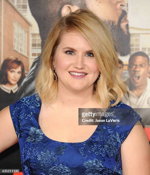 Actress Jillian Bell attends the premiere of "Fist Fight" at Regency Village Theatre on February 13, 2017 in Westwood, California.