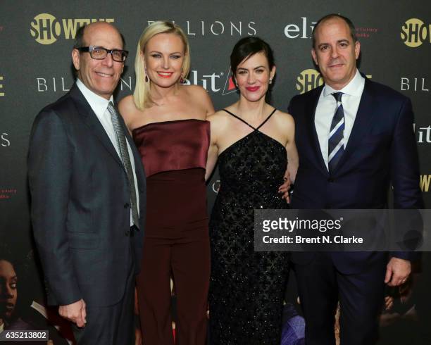 Chairman, Showtime Networks Matthew C. Blank, Actresses Malin Akerman, Maggie Siff and Showtime Networks President and CEO David Nevins attend...
