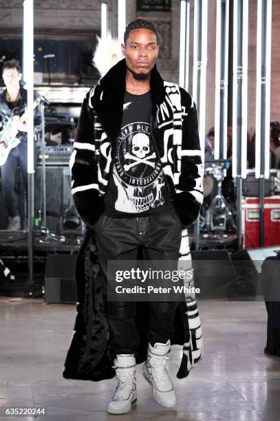 Fetty Wap walks the runway at Philipp Plein show during New York Fashion Week: The Shows at New York Public Library on February 13, 2017 in New York...