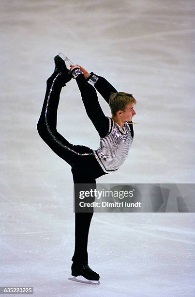 Evgeni Plushenko from Russia during the 1998 European Championships.