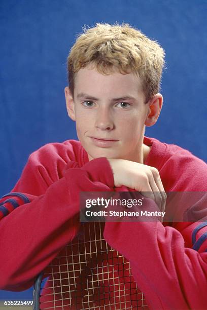Andy Murray from Great Britain during 2001 Les Petits As Tournament.
