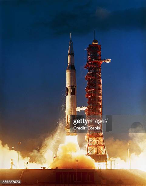 Saturn V is test-launched from Cape Canaveral.