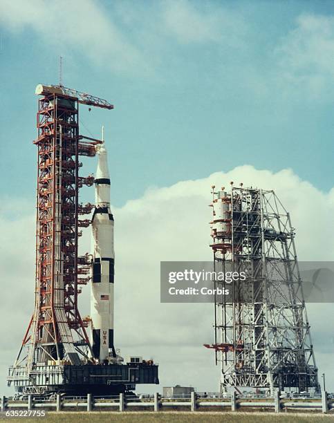 The Apollo 12 spacecraft at Cape Canaveral.