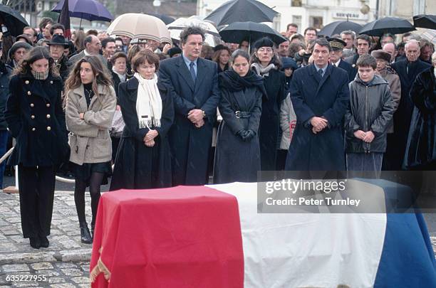 Family of Francois Mitterrand at his Funeral