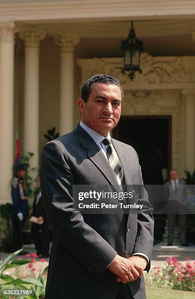 Egyptian President Hosni Mubarak