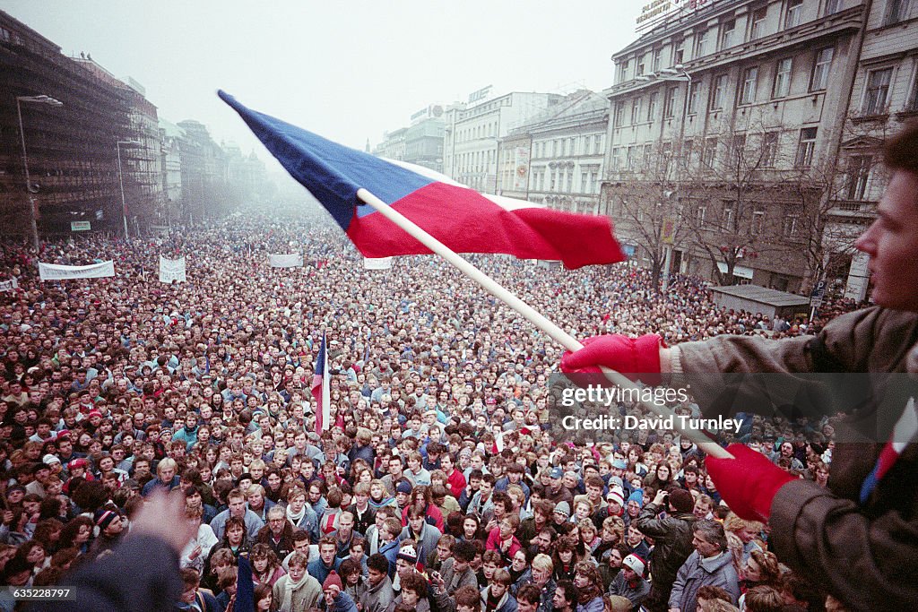 Anti-Communist Demonstration in Prague