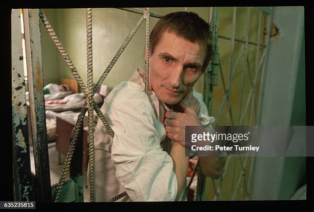 Mental Patient Confined in a Hospital Room