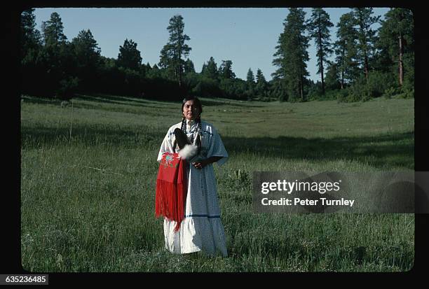 Andalia Davis, a Jicarilla Apache on the Jicarilla Apache Indian Reservation in New Mexico.