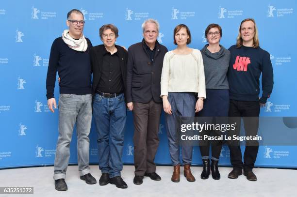 Editor Stephan Krumbiegel, director and screenwriter Andres Veiel, producer Thomas Kufus, producer Melanie Berke, archive researcher Monika Preischl...