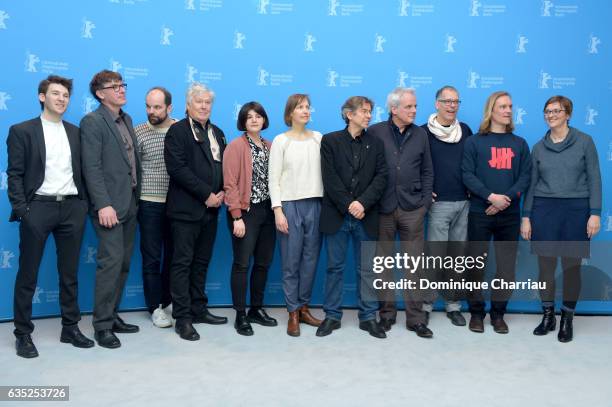 Crew members with Producer Melanie Berke, director and screenwriter Andres Veiel, producer Thomas Kufus, editor Stephan Krumbiegel, editor Olaf...