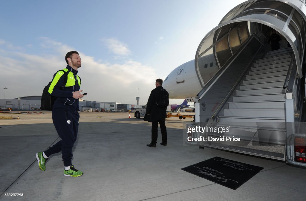 Arsenal Travel to Germany for their UEFA Champions League Match Against FC Bayern Muenchen