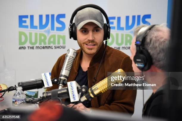 Musician Nick Fradiani visits "The Elvis Duran Z100 Morning Show" at Elvis Duran Offices on February 14, 2017 in New York City.