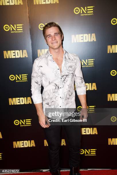 Actor Alex Cypriano attends the Premiere Of TV One's "Media" at Pacific Design Center on February 13, 2017 in West Hollywood, California.