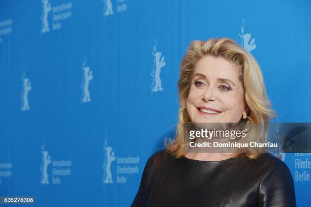 Actress Catherine Deneuve attends the 'The Midwife' photo call during the 67th Berlinale International Film Festival Berlin at Grand Hyatt Hotel on...