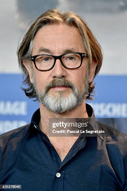 Film director Martin Provost attends the 'The Midwife' press conference during the 67th Berlinale International Film Festival Berlin at Grand Hyatt...